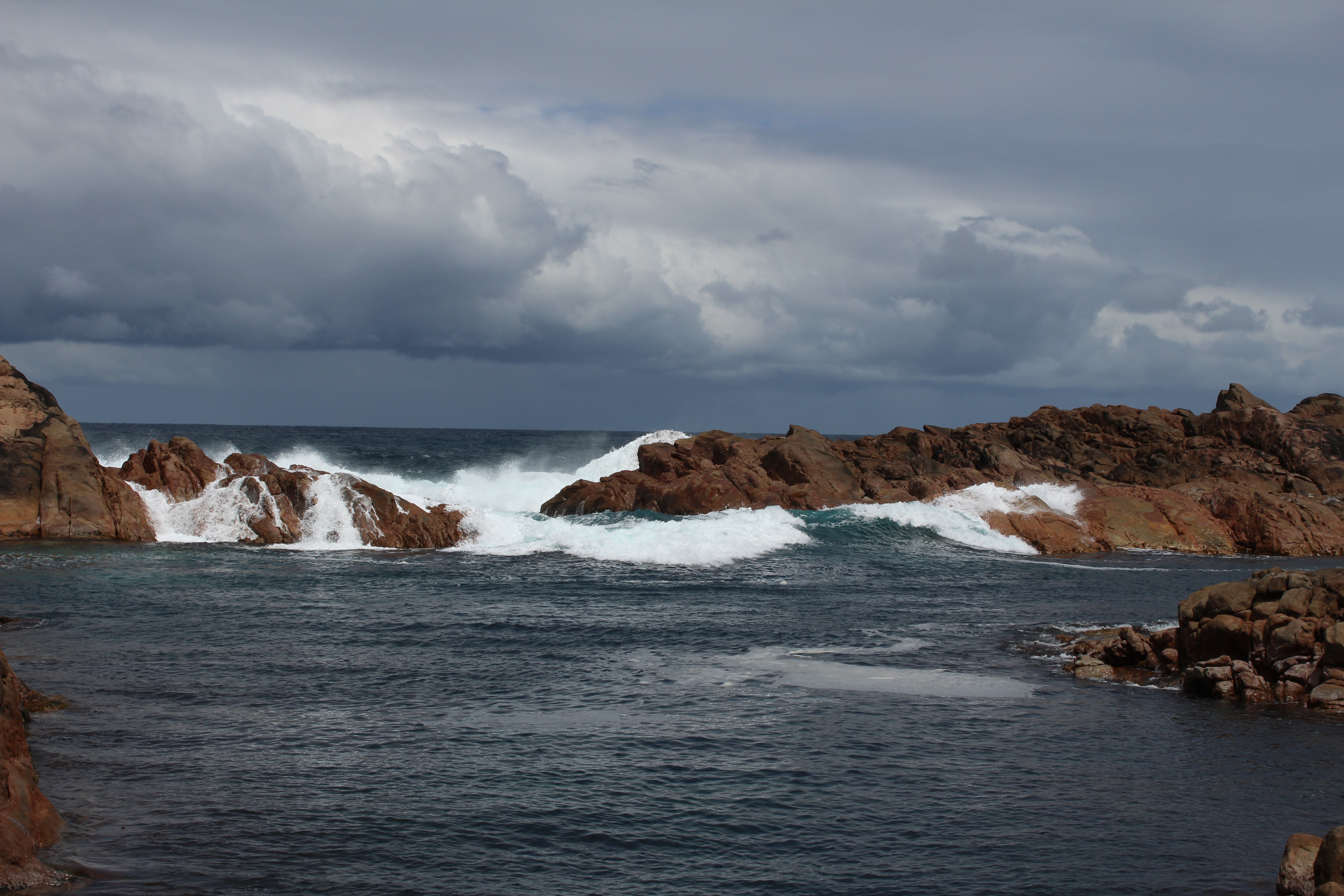 Crashing waves