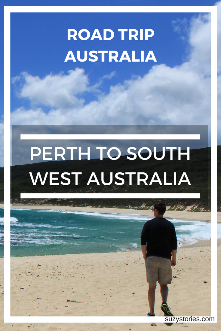 Pin text overlay man walking along a beach in Australia