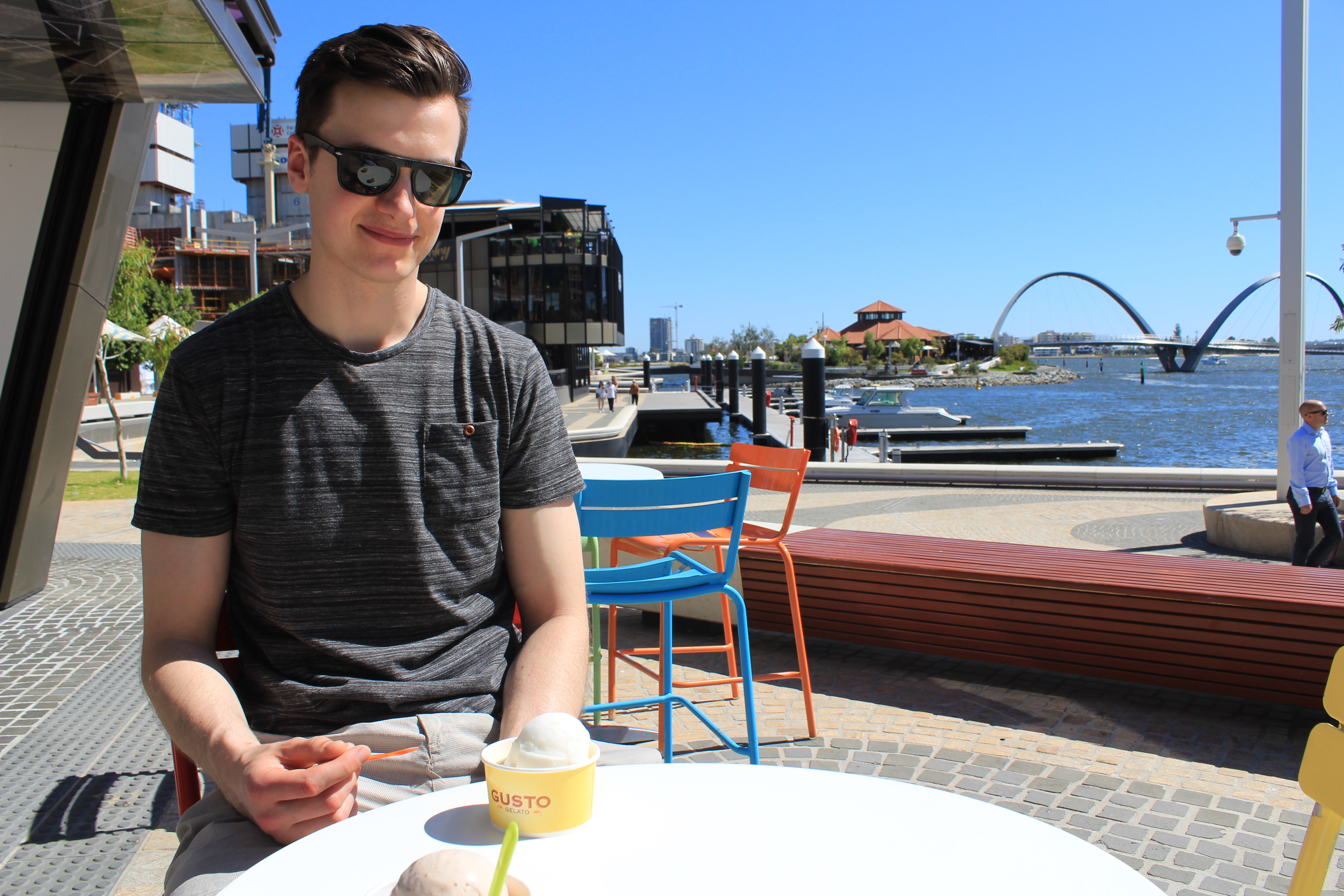 Best things to do in Perth - one day itinerary. Gusto Gelato in Elizabeth Quay