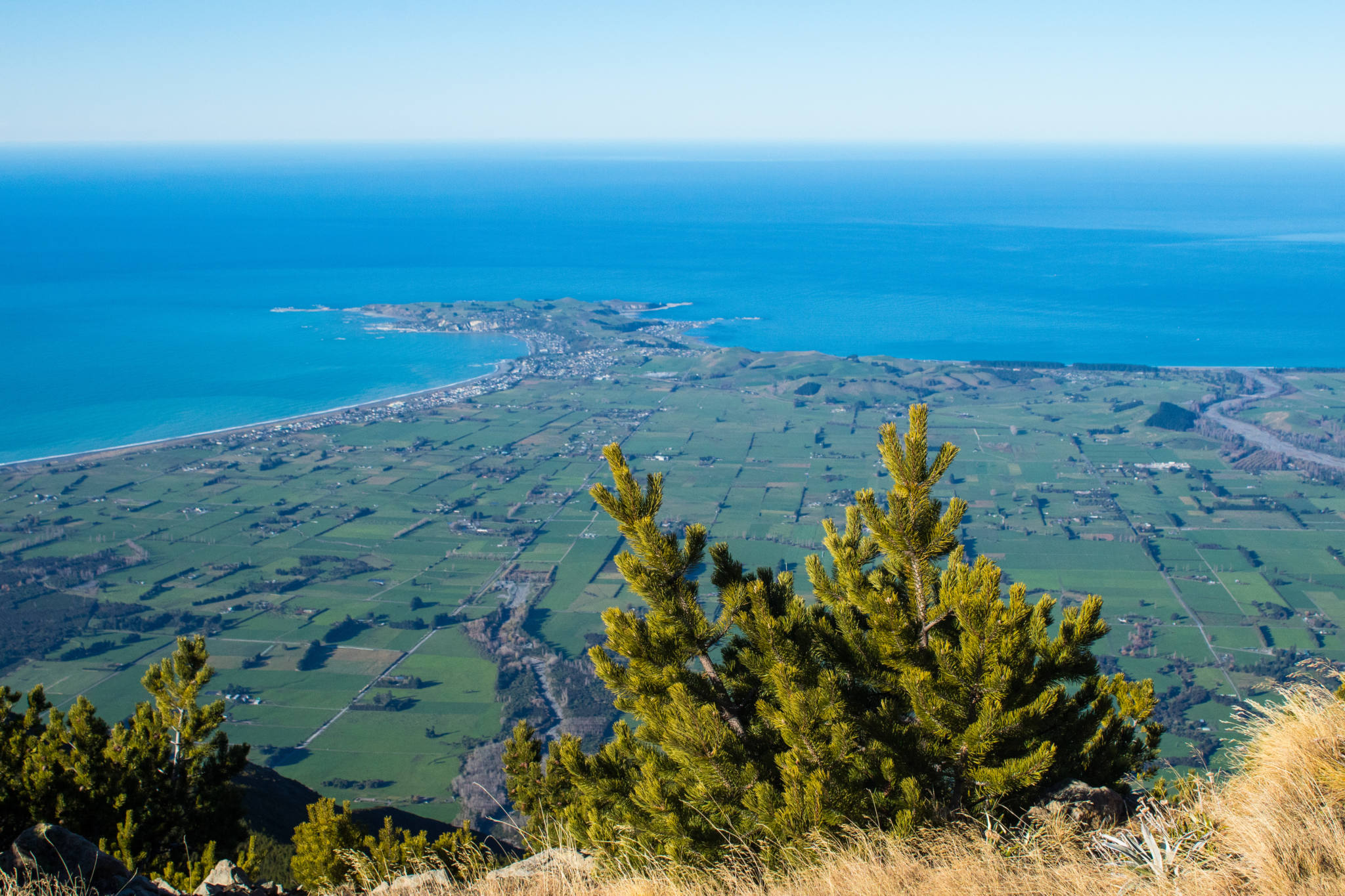 kaikoura peninsula and surrounding farm land
