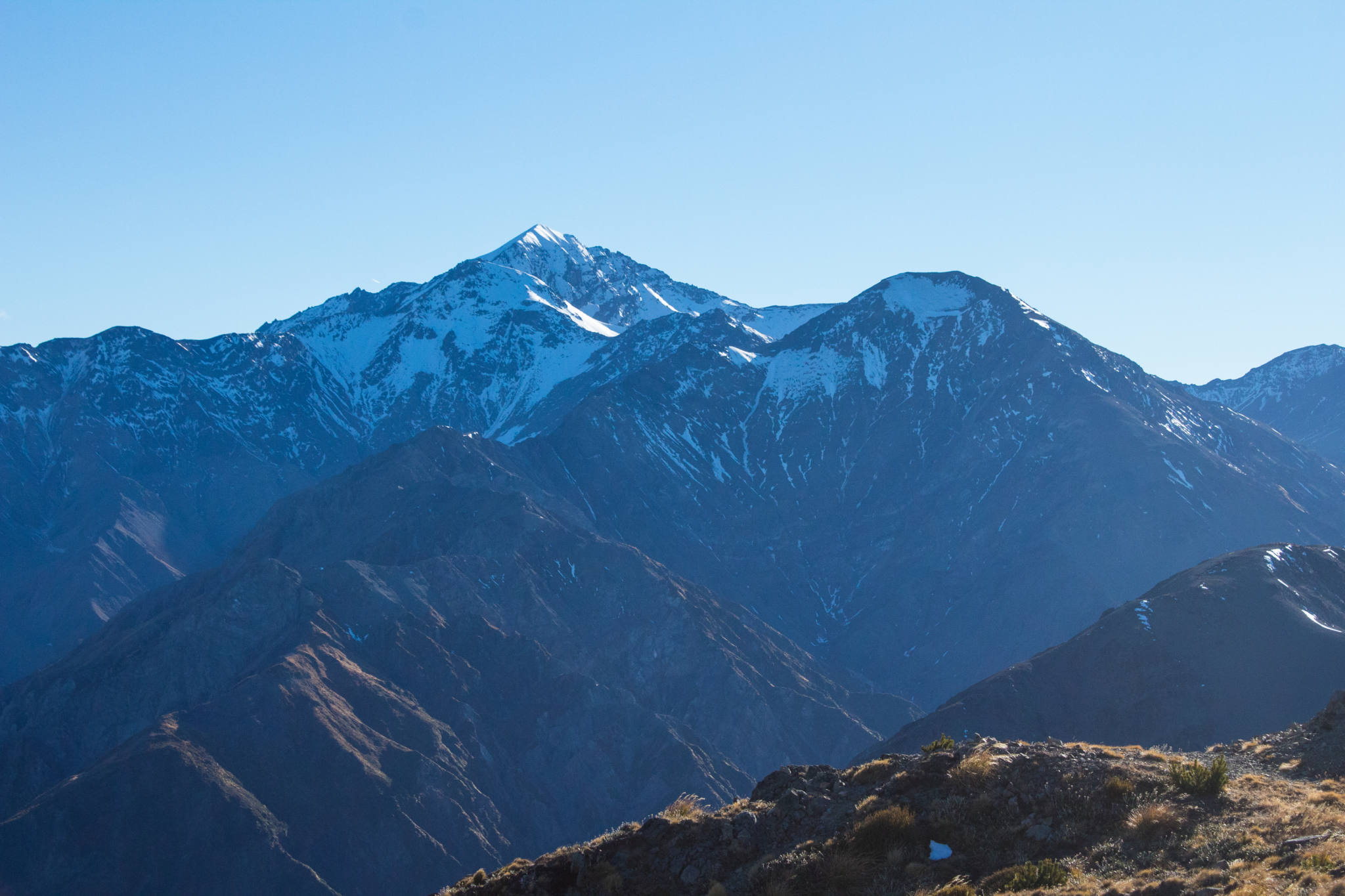 snowy mountain peaks